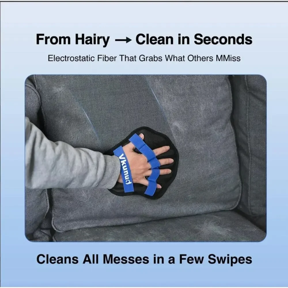 Pet Hair Removal Glove For Dogs & Cats, Electrostatic